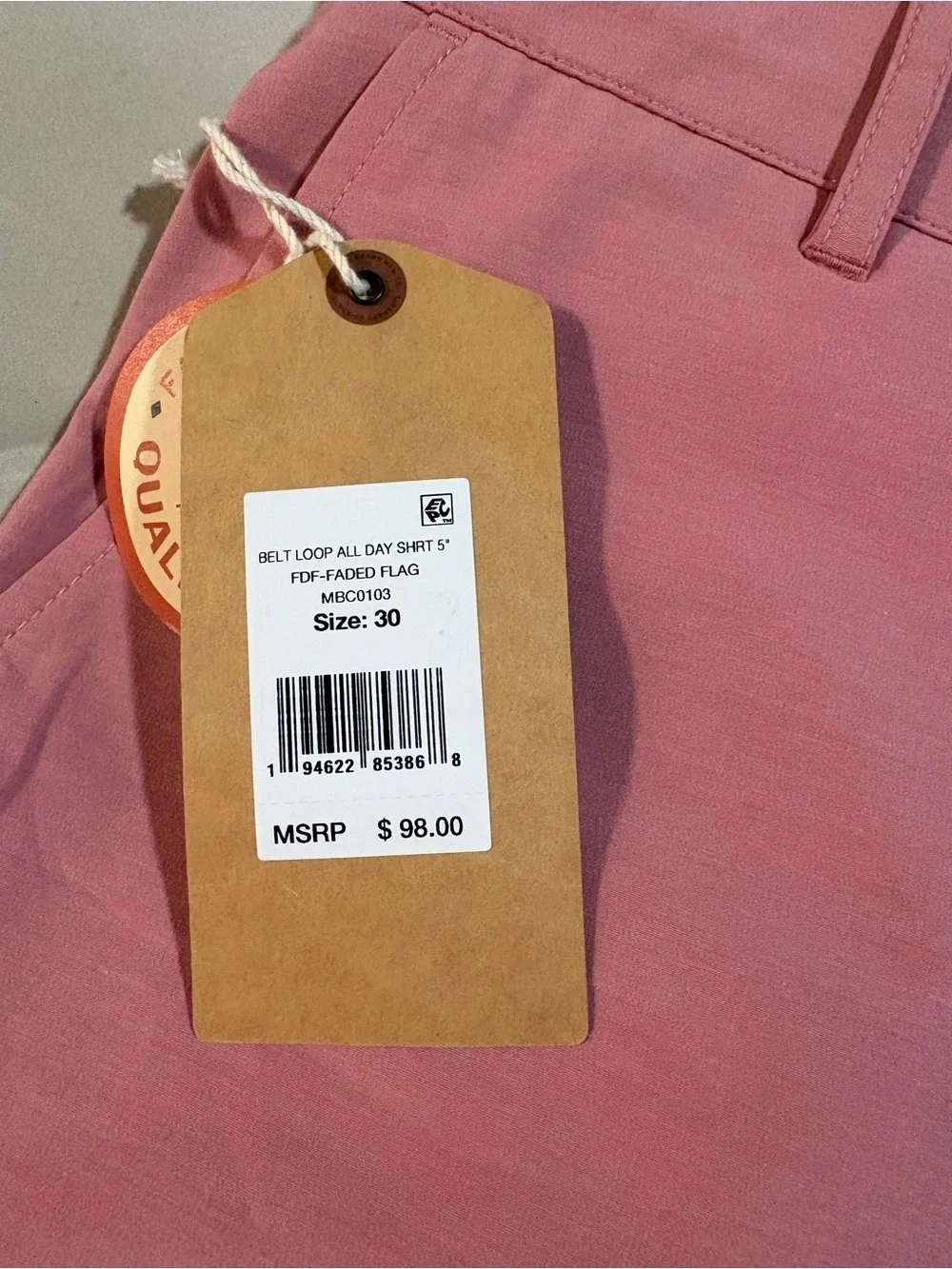 Faherty Pink Men's Hybrid Shorts